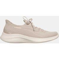 Skechers Ultra Flex 4.0 Wide Fit Slip-In Trainers Natural