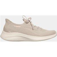 Skechers Ultra Flex 4.0 Wide Fit Slip-In Trainers Natural