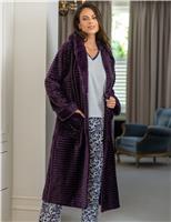 Ribbed Fleece Dressing Gown
