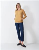 Wool Rich Textured V-Neck Hoodie