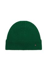 Pure Wool Knitted Rib Turn Up Beanie Hat