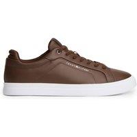 Tommy Hilfiger Icon Court Light Premium Leather Trainers Brown