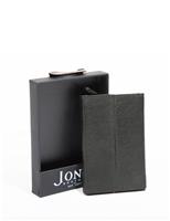Jones Bootmaker Leather Card Holder Black