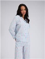 Pure Cotton Gingham Bow Pyjamas