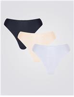 3pk High Waisted Thongs
