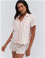 Pure Cotton Heart & Rose Pyjamas in a Bag