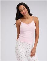 Floral Ribbed Cami Pyjama Set