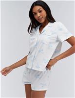 Bow Print Shortie Pyjamas in a Bag