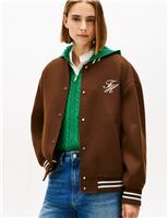 Wool Rich Varsity Bomber Jacket