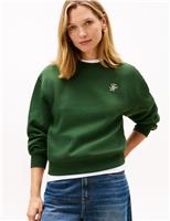 Tommy Hilfiger Cotton Rich Logo Sweatshirt Dark Green