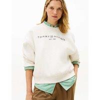 Tommy Hilfiger Cotton Rich Modern Logo Sweatshirt Beige