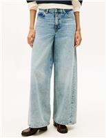 70s High Waisted Wide Leg Jeans