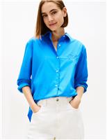 Pure Cotton Embroidered Collared Shirt
