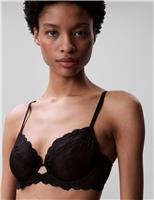 Calvin Klein Lace Wired Full Cup Bra (B-DD) Black