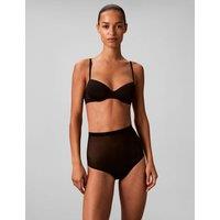 Calvin Klein Minimalist Mesh Seamless Sculpted Thong Black
