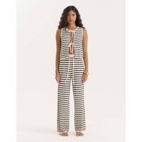 4th & Reckless Bria Co-ord Beach Top White/Black