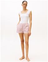 Sleep Cotton Rich Shortie Set with Eye Mask