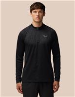 Geometric Lightweight Half Zip Training Top