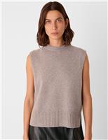 Pure Wool Crew Neck Vest Top