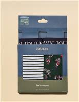 2 Pack Cotton Rich Jersey Printed Boxers