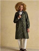 Waterproof Floral Hooded Relaxed Raincoat