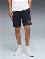 Puma Class 8" Cotton Rich Pintuck Sport Shorts Navy