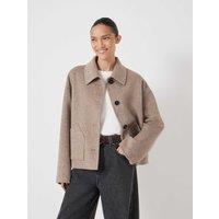 HUSH Pure Wool Double Faced Jacket Oatmeal