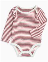 Cotton Blend Striped Bodysuit (0-24 Mths)