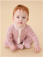 Cotton Blend Zip Sleepsuit (0-24 Mths)