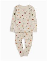 Cotton Blend Christmas Icons Pyjamas (6 Months-6 Years)