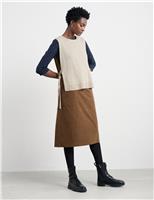 Pure Cotton Knee Length A-Line Skirt