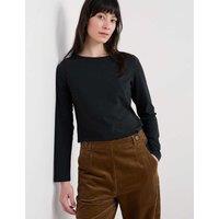 Seasalt Cornwall Jersey Crew Neck Top Black