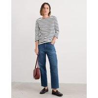 Seasalt Cornwall Pure Cotton Striped Top White Mix