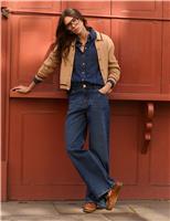 Wool Rich Collared Button Front Cardigan