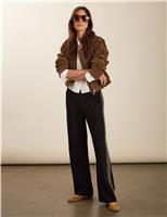 Side Stripe Wide Leg Trousers