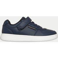 Skechers Quick Street Lite Riptape Trainers (10.5 Small-2 Large) Navy