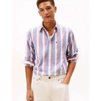 Tommy Hilfiger Heritage Icon Pure Cotton Striped Oxford Shirt Blue