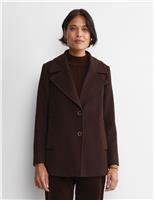 Wool Rich Collared Short Jacket