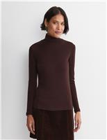 Pure Merino Wool Funnel Neck Top
