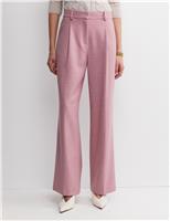Wool Rich Wide Leg Trousers