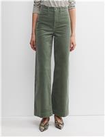 Cord Wide Leg Trousers