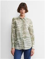 Cotton Rich Printed Collared Shirt