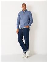 Pure Cotton Half Zip Jumper