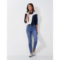 Crew Clothing High Waisted Skinny Jeans Light Blue