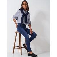 Crew Clothing High Waisted Skinny Jeans Medium Blue
