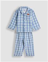 Pure Cotton Woven Checked Pyjamas (1-6 Yrs)