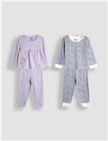 2pk Pure Cotton Print Pyjama Sets (1-7 Yrs)