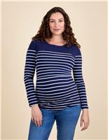 Maternity Cotton Rich Striped Top