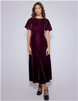 Velvet Midaxi Waisted dress