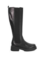 Leather Chelsea Chunky Knee High Boots